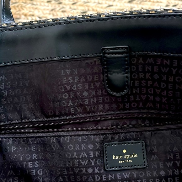 Kate Spade Bow Straw Beach Bag NWOT - Picture 8 of 10